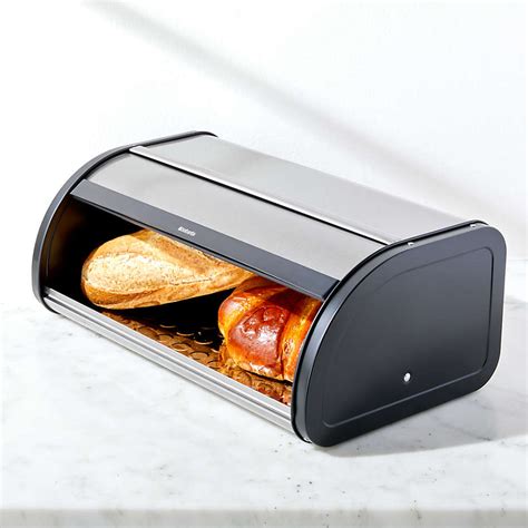 brabantia roll top bread box matt steel fingerprint proof|Brabantia roll top bread.